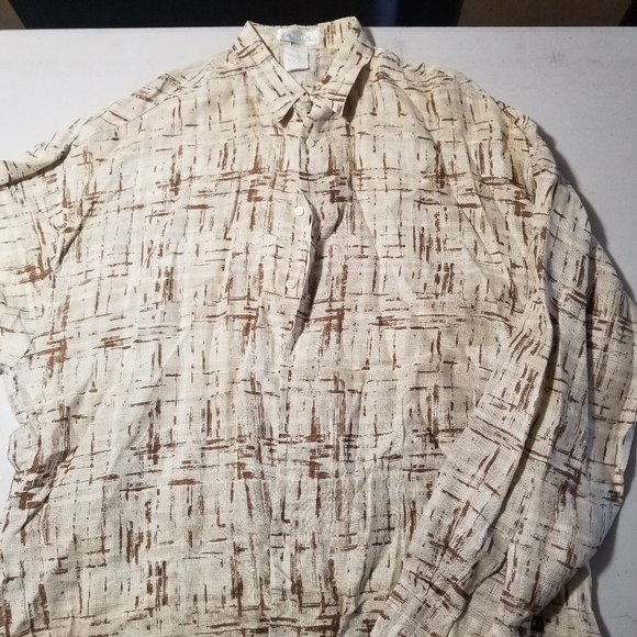 Rick Pallack silk button down shirt - Picture 1 of 4